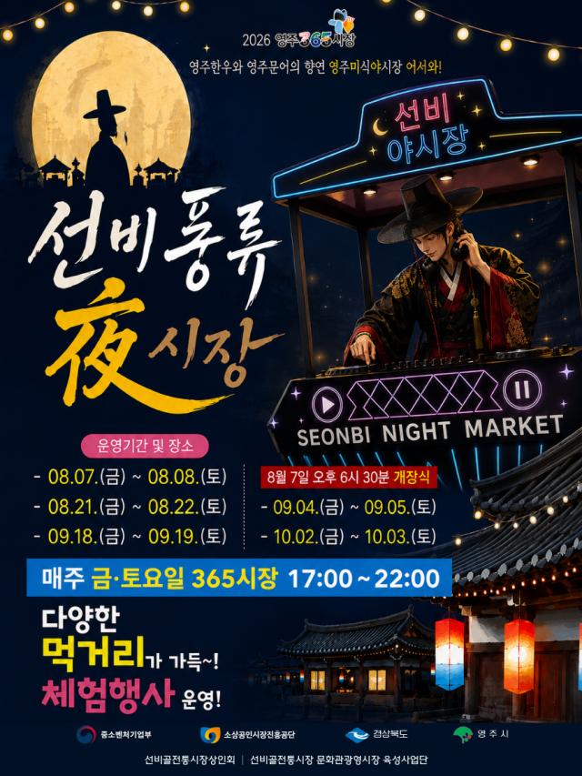 -시는 지역 고유의 먹거리와 문화 콘텐츠를 활용해 전통시장만의 경쟁력을 높이고 관광객 유입을 확대해 지역경제 활성화로 이어질 수 있도록 한다는 방침이다. (사진 = 영주시)