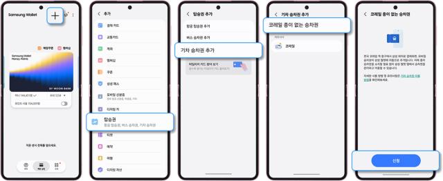 -삼성전자가 코레일과 협업해 삼성 월렛에 ‘종이 없는 승차권’ 서비스도 도입했다. (이미지 = 삼성전자)