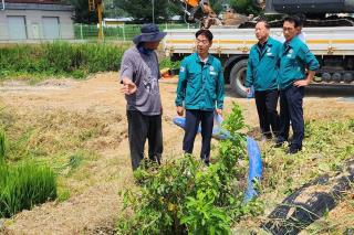 (NSP NEWS Image)예천군, 경북 남부지역 가뭄 확산에 관내 농업용수 공급 상황 점검