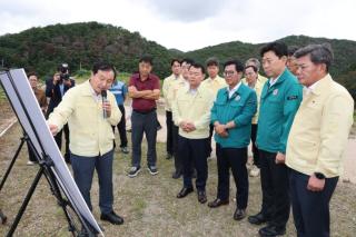 (NSP NEWS Image)포항시, 항사댐 건설예정지 합동 점검...조기 준공·치수 안전성 확보 총력