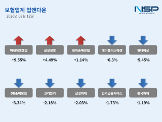 (NSP NEWS Image)[업앤다운]보험 업종 희비 갈려…미래에셋생명↑·에이플러스에셋↓