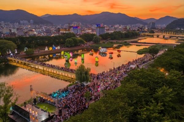 동천야광축제 드론촬영 (= 순천시)