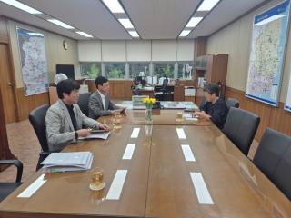 (NSP NEWS Image)최기영 봉화군수, 대구지방환경청 방문해 도촌리 지정폐기물 매립장 건립 우려 표명