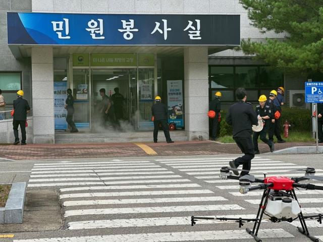 상주시는 지난 19일 상주교도소에서 ‘2026년 을지연습 실제훈련’을 실시했다. (사진 = 상주시)