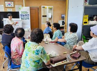 (NSP NEWS Image)장성군, 여성 농업인 대상 ‘찾아가는 영농여건 개선교육’ 호응