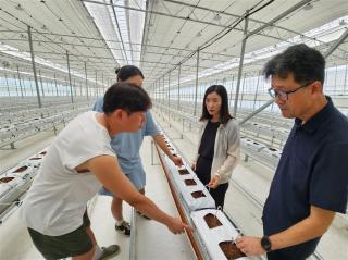 (NSP NEWS Image)강진군, 청년농업인 영농 스마트단지 현장기술 지원