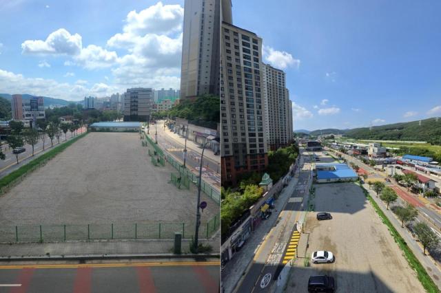 용인특례시 수지구 동천동 일원 유휴부지에 조성된 임시 공영주차장. (사진 = 용인특례시)