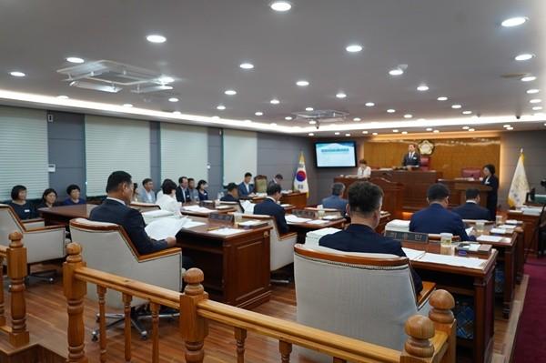 1일 열린 담양군의회 제346회 제1차 정례회. (사진 = 담양군의회)