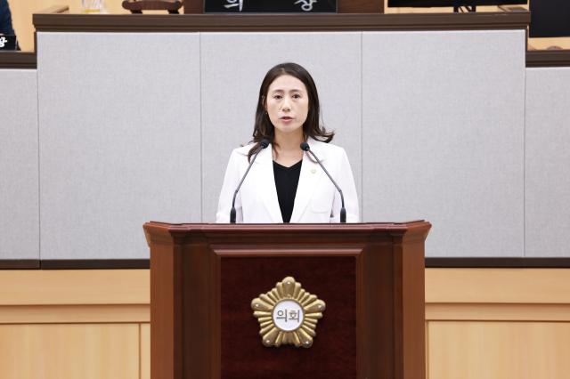 김채원 의원이 아침·야간과 휴일은 물론 응급상황까지 아우르는 ‘여수형 소아의료 안전망’ 구축을 제안했다. (사진 = 여수시의회)