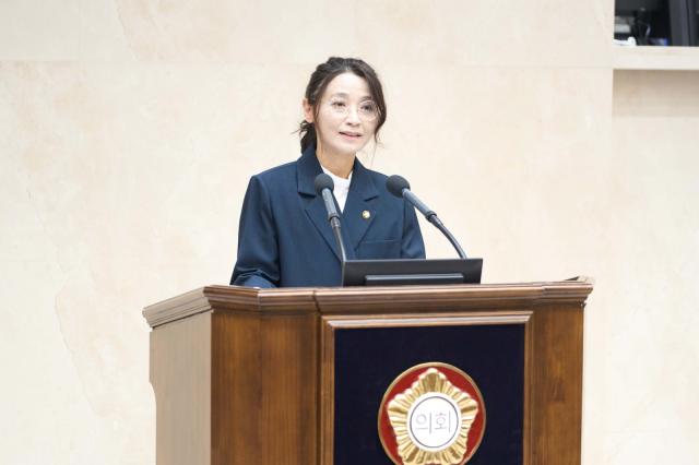 서정일 의원이 제306회 제1차 정례회 제1차 본회의에서 5분 자유발언을 하고 있다. (사진 = 용인특례시의회)