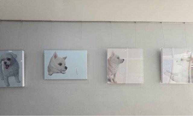 비결 작가 ‘하염없이’ 반려동물 주제로 한 강아지 그림 (사진 = 광양시청)