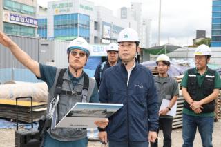 (NSP NEWS Image)박용선 포항시장, 오천읍 복합청사 점검·주민 소통