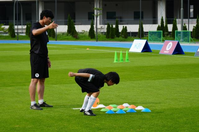 용인FC와 함께하는 Dream Football Clinic 진행 모습. (사진 = 용인특례시)
