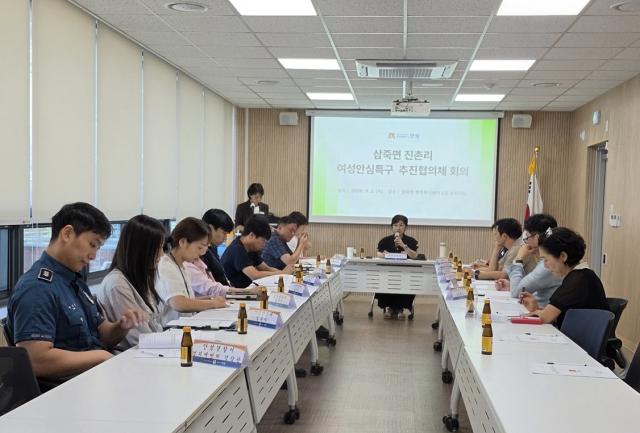안성시 ‘여성안심특구 지정 추진협의체’ 첫 회의가 진행되고 있다. (사진 = 안성시)