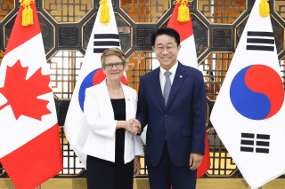 (NSP NEWS Image)조정식 국회의장, 레이몽드 가네 캐나다 연방상원의장과 회담