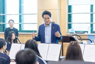 (NSP NEWS Image)안민석 경기도교육감, 청림중학교서 RAS 경기 문예체 교육 점검
