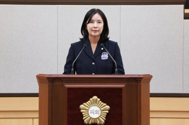 박숙희 여수시의원이 전통시장별 특색과 콘텐츠, 사람을 중심으로 한 활성화 전략 마련을 제안했다. (사진 = 여수시의회)
