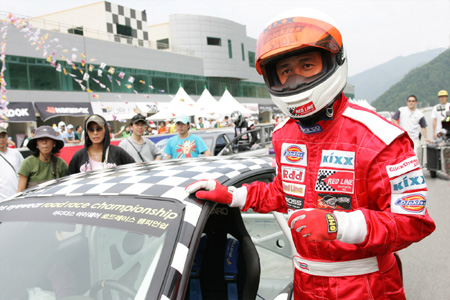 [NSP PHOTO]감우성, 카레이서였다
