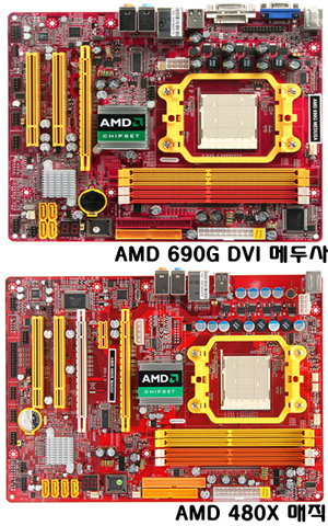 [NSP PHOTO]유니텍, AMD 690G 칩셋 보드 국내 첫 출시